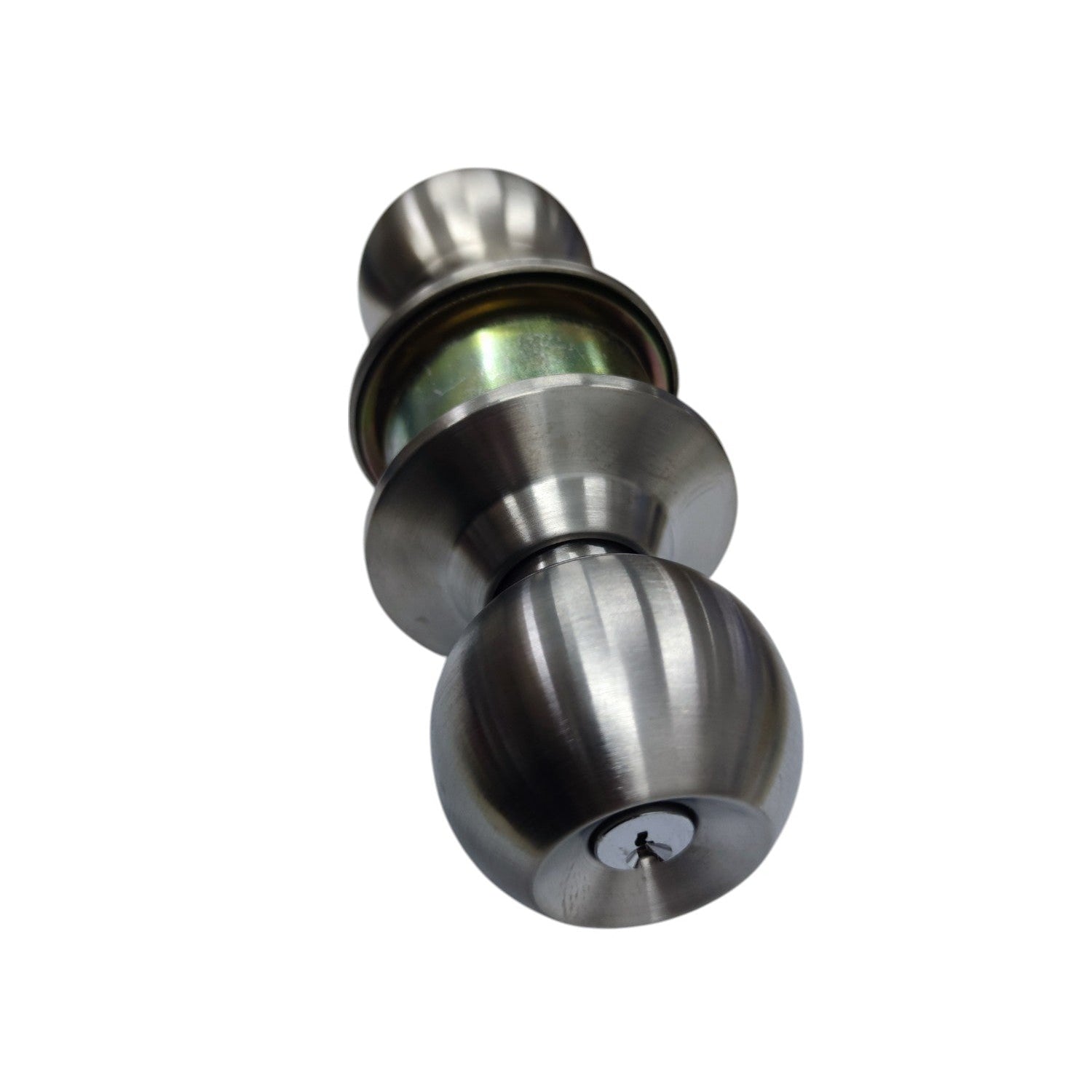 Starwheel Entrance Lockset Door Knob in Brushed Nickel Finish for Enhanced Security and Style
