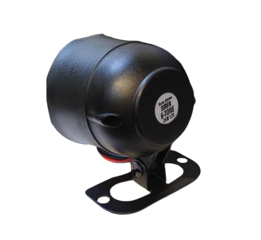 Electx Electrical Supply 12V 6 tone siren black compact horn accessory for vehicles