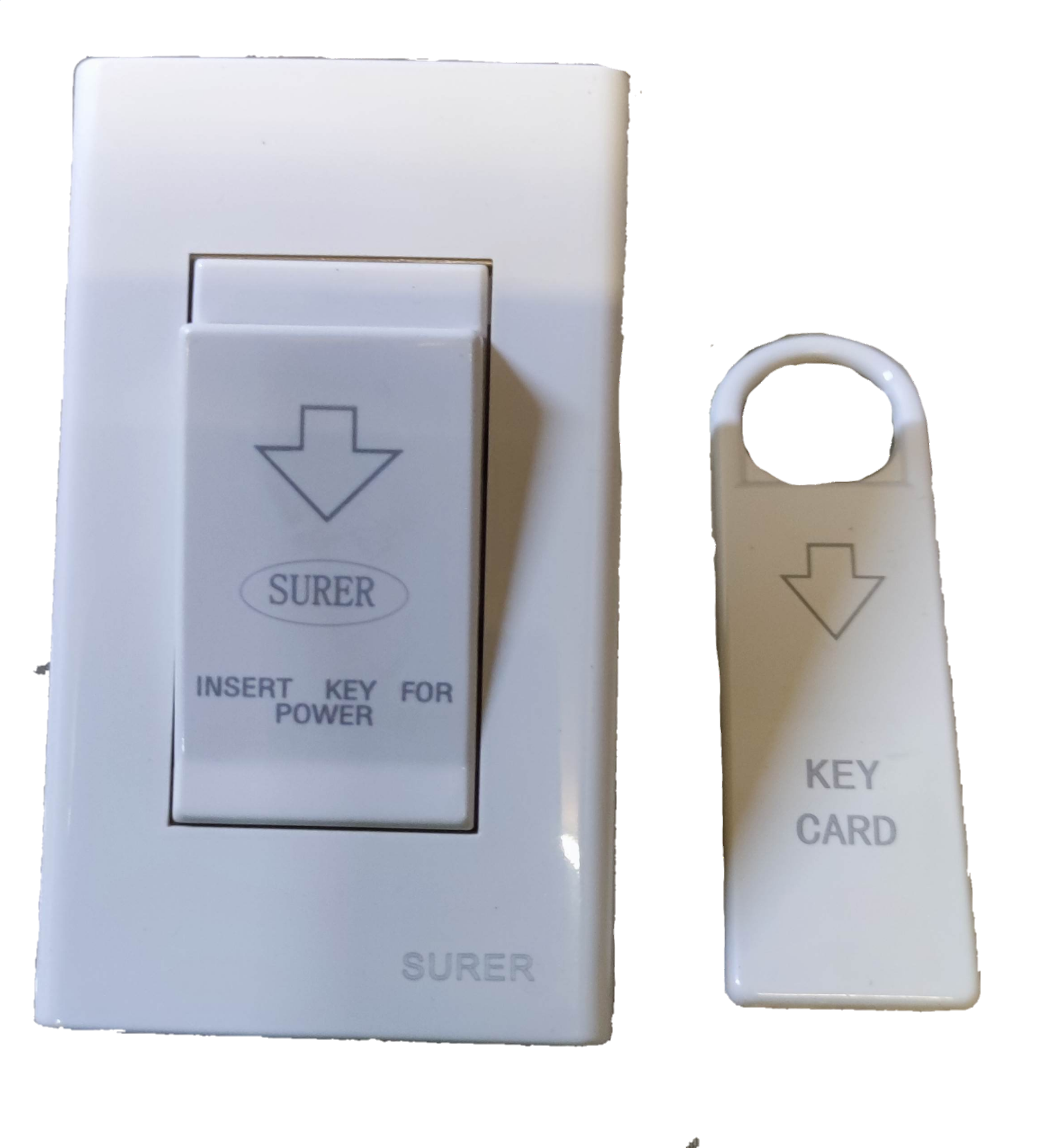Surer Key Switch Device 10A 250V with insert key for power and key card for operation