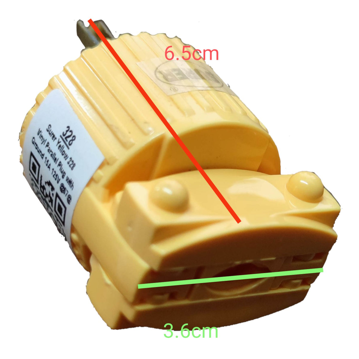 Surer Flat Pin with Ground Plug 15A 125V AC 328