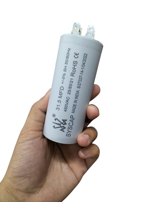 Syscap industrial motor capacitor 31.5 MFD 450VAC for electrical circuitry use