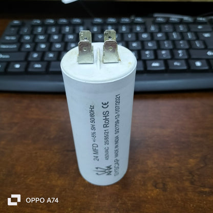 Syscap motor capacitor 2.2uF 450V 50/60Hz for electrical circuits and machinery