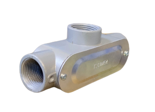 Local brand T Conduit Tee Conduit 1 inch electrical conduit connector with threaded openings