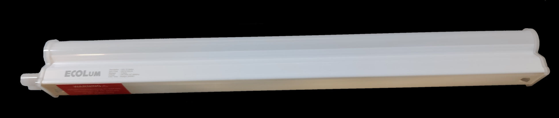 Ecolum T5 LED batten 4W 220V daylight with sleek white body for bright lighting