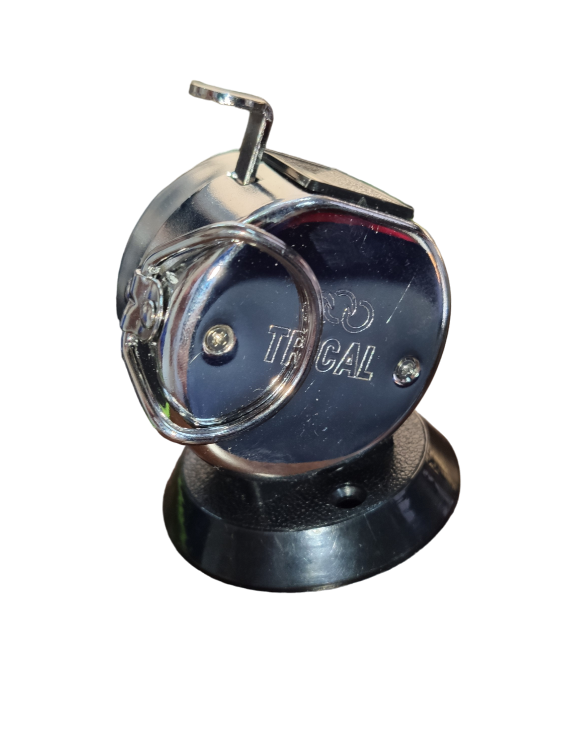 Metal handheld Tactical Counter 4 Digits gameplay accessory with finger ring and black base