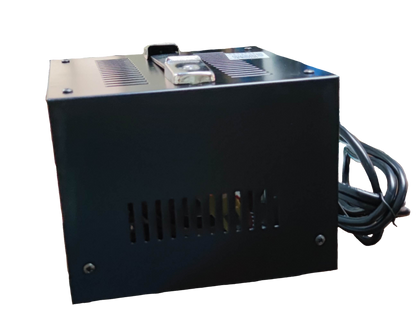 Techno Tamashi 500W AVR Servo Motor black metal casing with ventilation slots and attached power cable