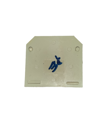 Grippes Terminal Block Cover 3.6cm white electrical part with mounting features for circuit protection