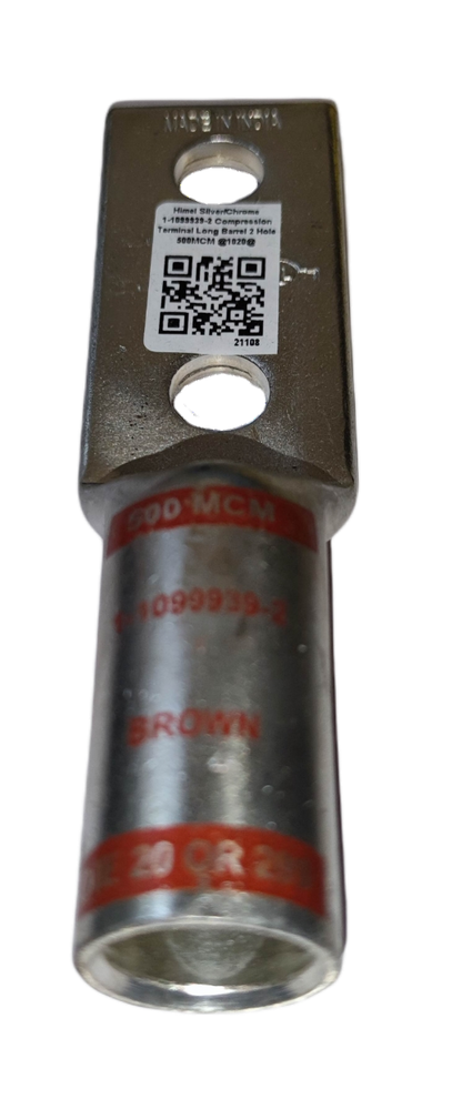 Utilux Terminal Lugs Long Barrel 2 Holes 500MCM for secure electrical connections and durability