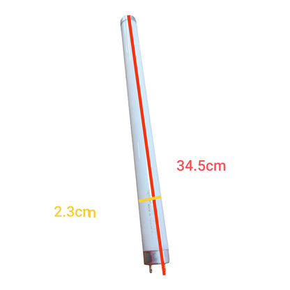TFC 10W Fluorescent Tube Daylight T8 with dimensions of 34.5cm length and 2.3cm diameter