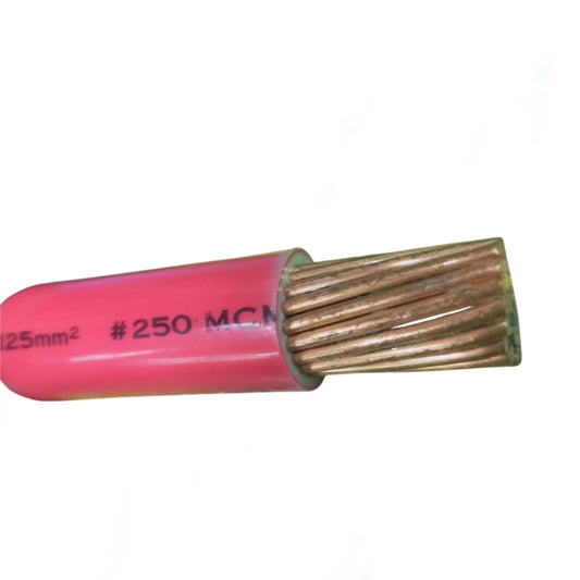 Philflex THHN Wire 125mm Stranded 250MCM pink insulated electrical wire close-up