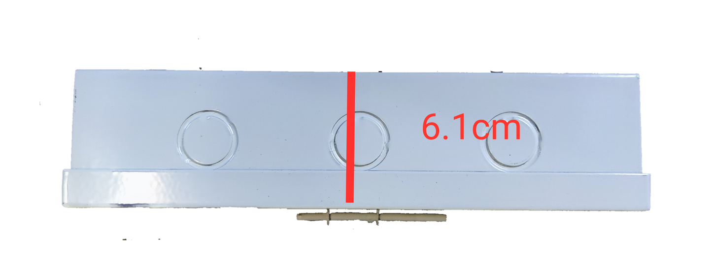Three Pole Double Throw GE Breaker component showing three connection points in a white casing