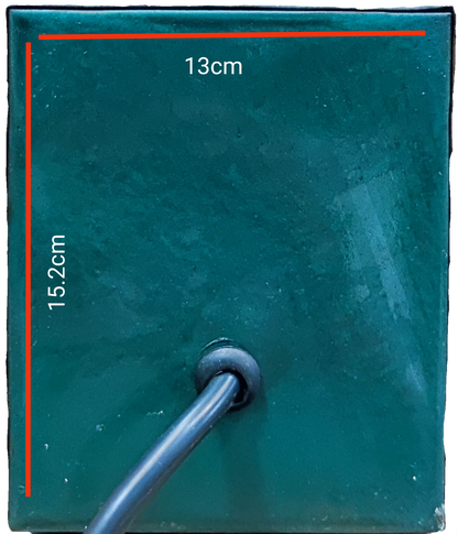 Back view of CE door chime showing cable and size 250W Variable Transformer 145 - 220V