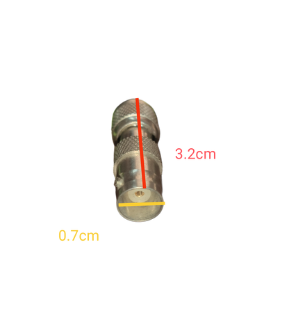 Local brand TNC Male to BNC Female Adaptor with metal body and knurled grip for secure connections