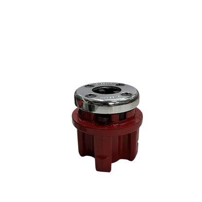 Compact red die head for manual threading chrome top ratchet pipe threader set accessory for plumbing