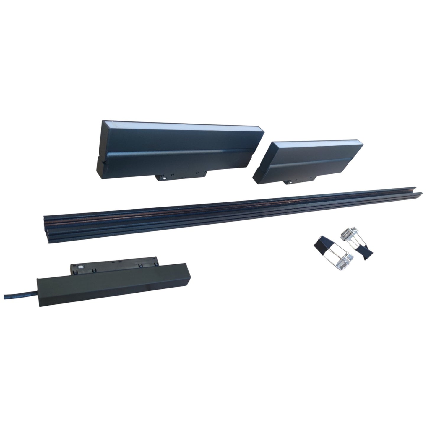 Magnetic Track Light 1 Meter 26mm with 2pcs 18W LED Foldable Flood 220V Warm White ( ILLUMIQ TERRA)