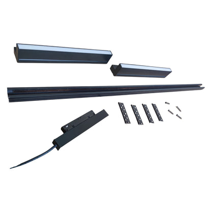 Magnetic Track Light 1 Meter 26mm with 2pcs 18W LED Foldable Flood 220V Warm White ( ILLUMIQ TERRA)