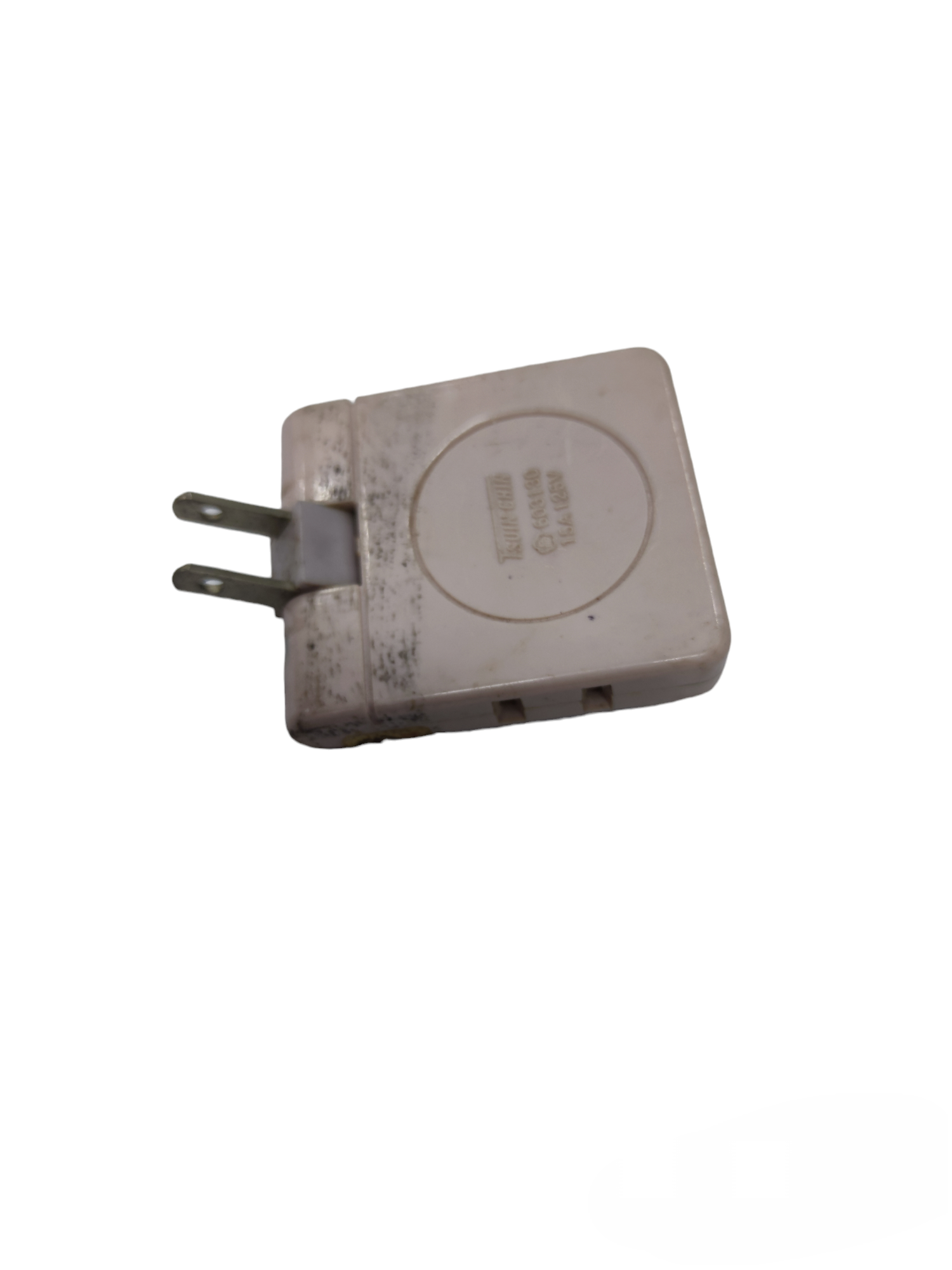 China made Type Cube Tap 15A 125V 1650W power plug adapter with two prongs