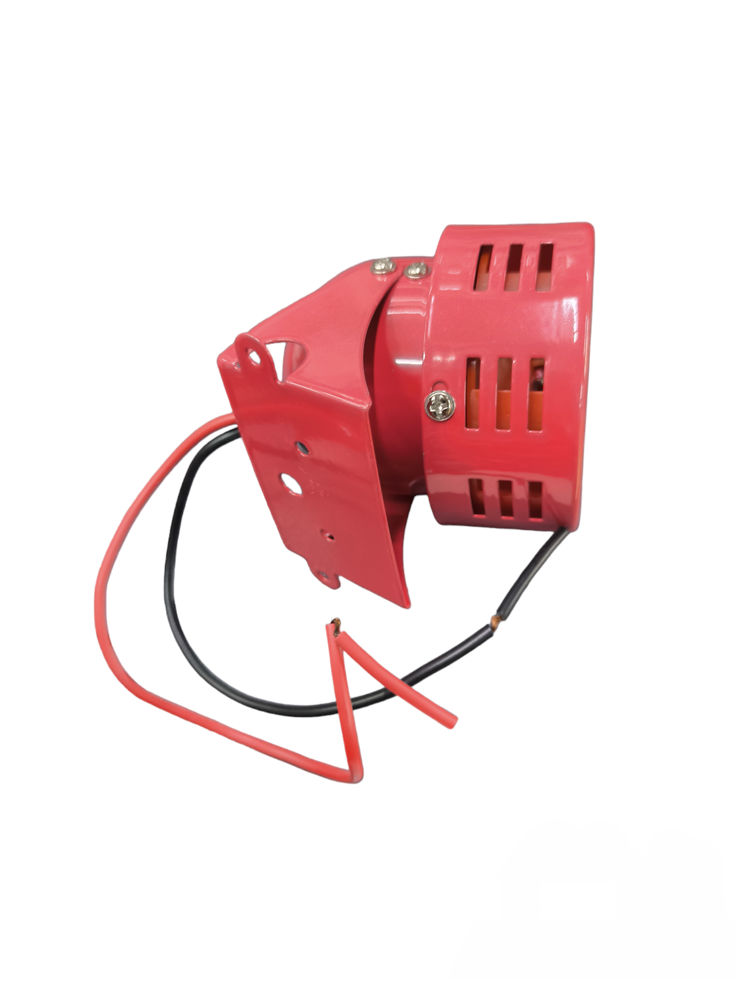 Red Auspicious 24V emergency alarm siren with wired connections for door chimes and bells