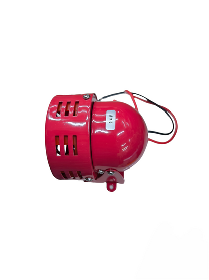 Auspicious red 24V emergency alarm siren door chime with mounting bracket and wiring