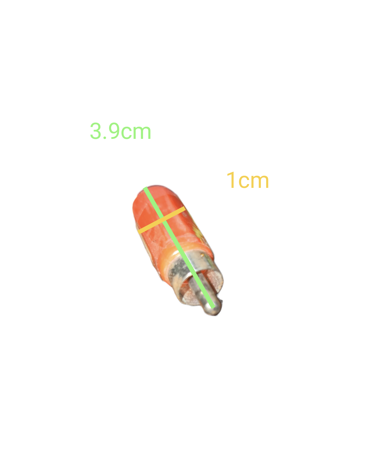RCA Plug Plastic Red single red RCA audio connector with metal tip for AV cables and remote controls