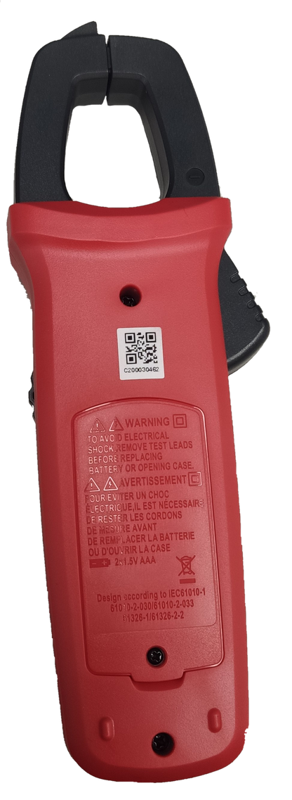 UNI-T Digital Clamp Multimeter red and black electrical testing tool with clamp for measuring current