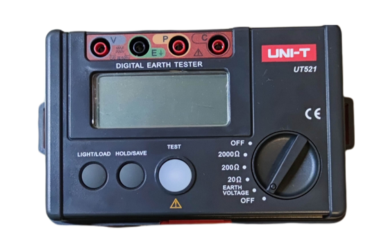 Electx Electrical Supply Digital Earth Leakage Tester UNI-T UT521 with LCD screen and control dial