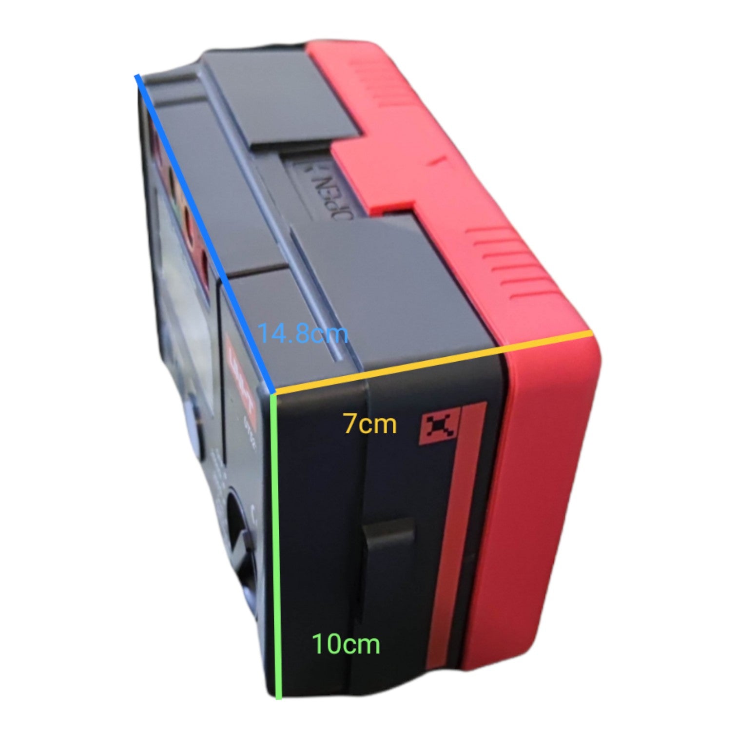 UNI-T Digital Earth Leakage Tester with compact design and measurement indicators for electrical testing