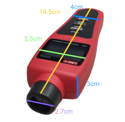 UNI-T Non Contact Tachometer UT372 handheld digital device for measuring rotational speed