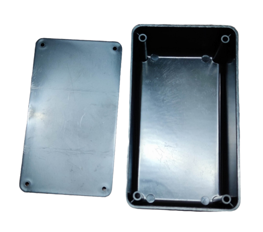 Electx Electrical Supply 128mm x 75mm x 48mm DIY Plastic Box rectangular electronics enclosure with screw posts