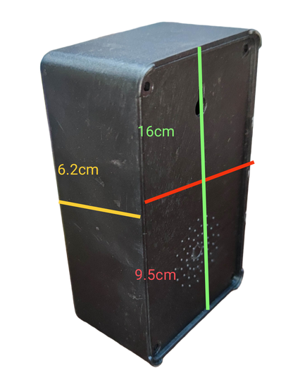 Electx Electrical Supply black plastic electronics enclosure with dimensions 16cm 9.5cm 6.2cm DIY Plastic  Box Kit Assenbly