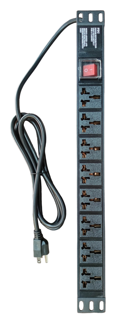 Grippes power supply unit with universal outlet 16A 250V PDU and multiple sockets with power switch