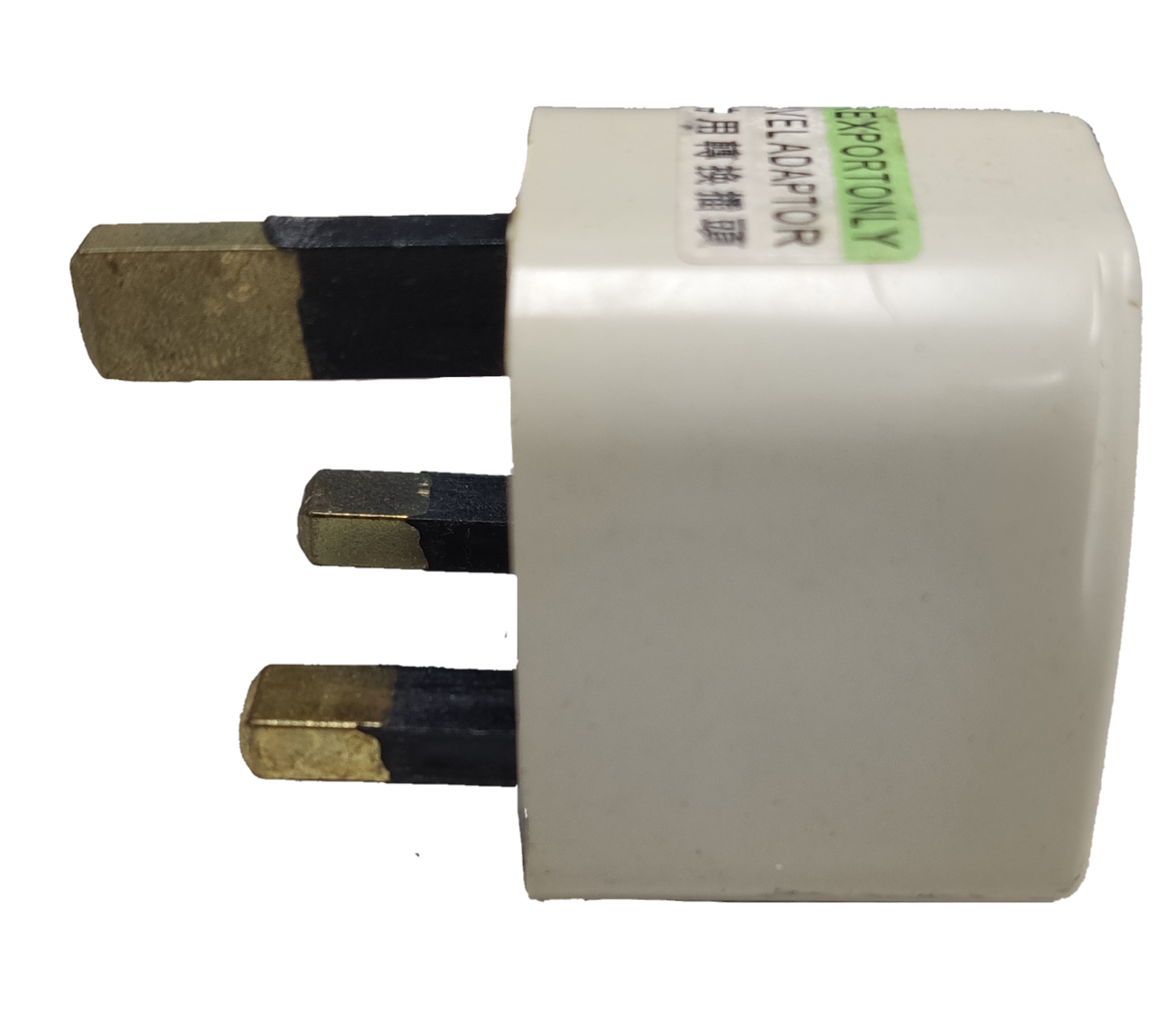 Electx Electrical Supply Universal Travel Adaptor to Type G Plug with three rectangular prongs