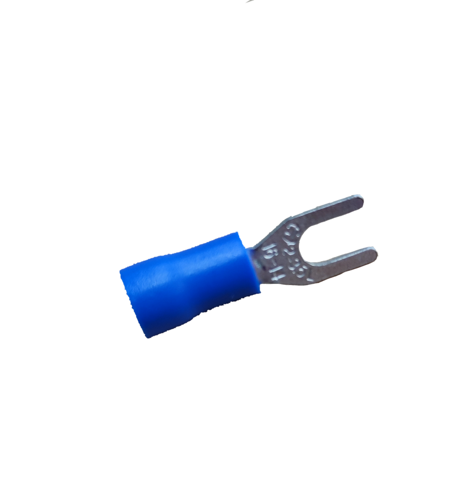 Blue insulated spade terminal for wire connections Lugs Y Type Blue Insulation 3.5mm from China