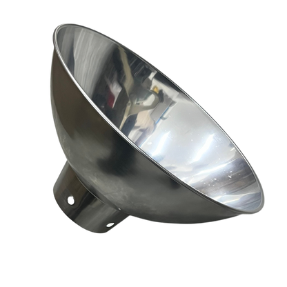 14 inch aluminum reflector lamp cover by Electx Electrical Supply with smooth shiny surface