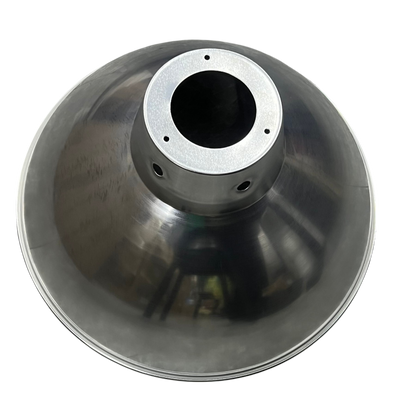 Electx Electrical Supply 14 inch aluminum reflector lamp cover with smooth metallic finish