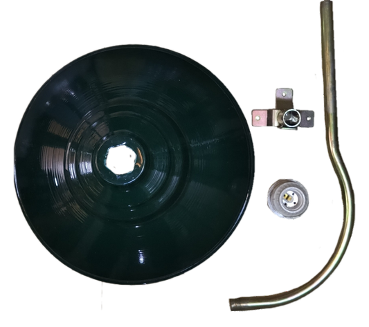 Amco 14 inch lamp cover with E27 socket and metal mounting accessories for lighting installation