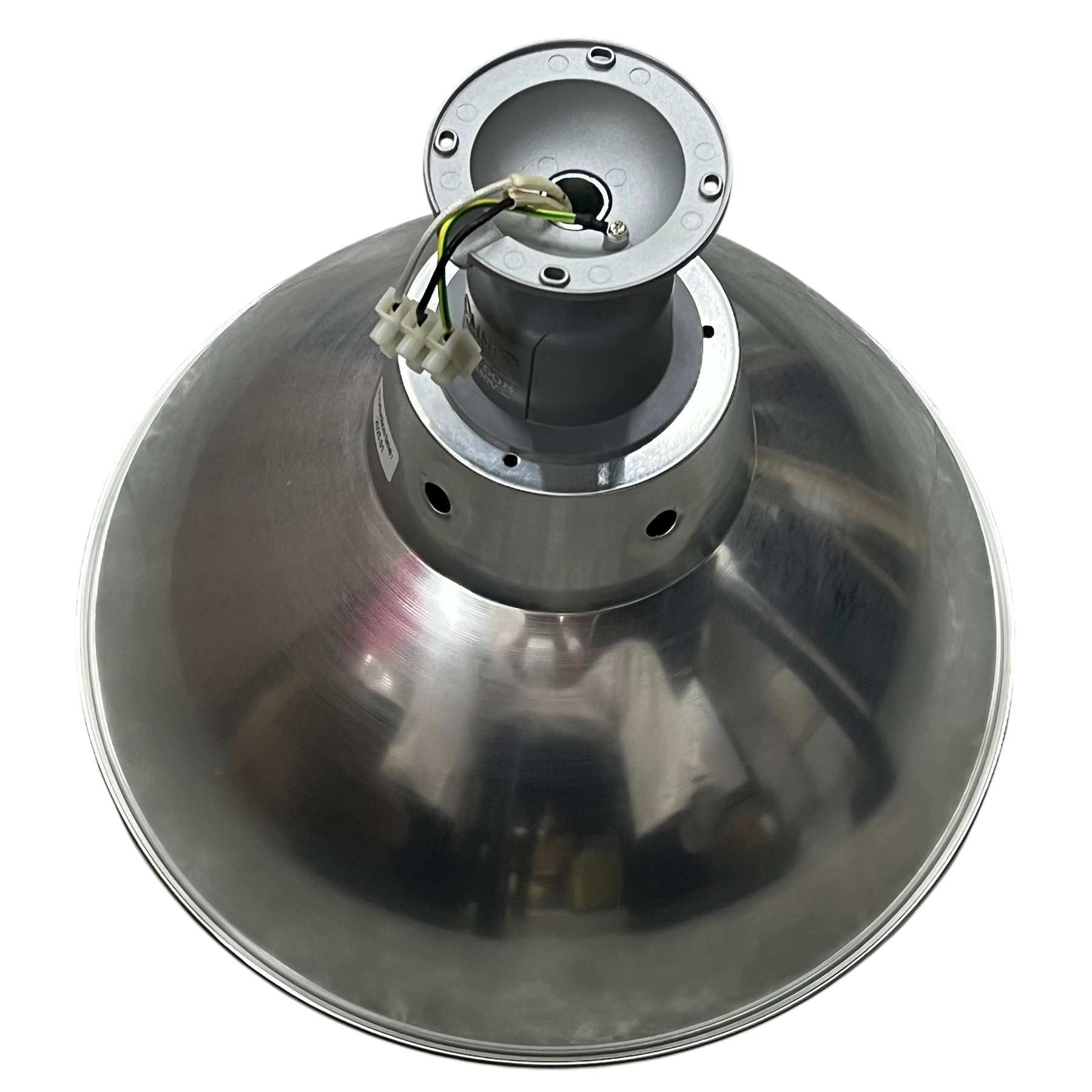 16 inch aluminum reflector E40 socket lighting installation accessory with wiring connectors from Biglite and Omni