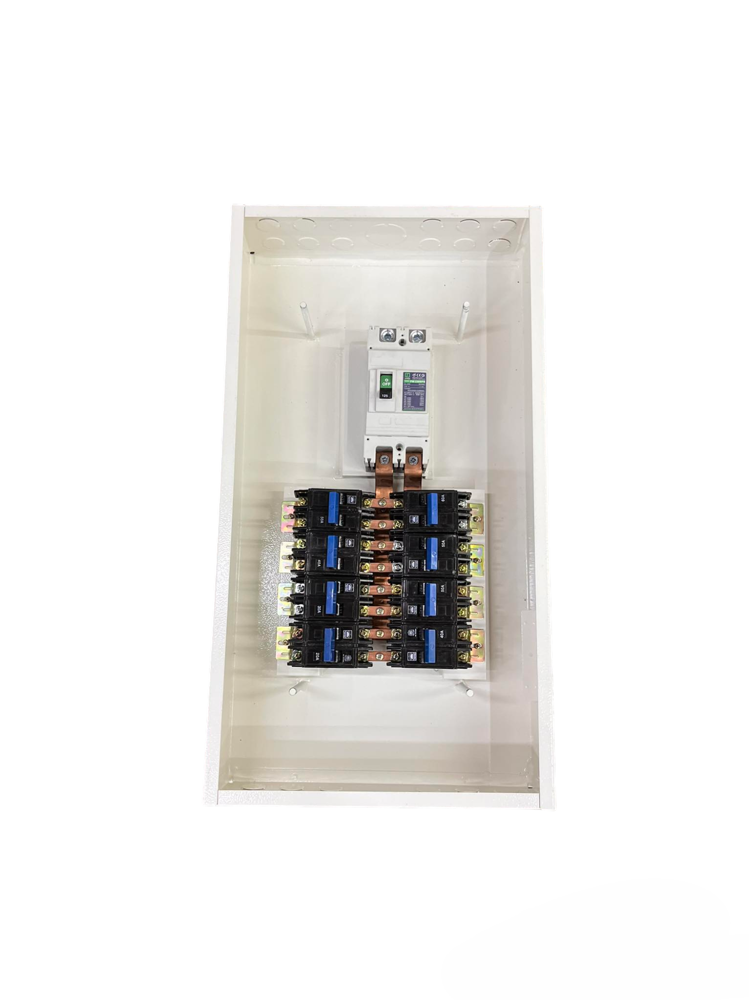 Koten & Taiyou 200A panel board with circuit breakers for electrical power distribution