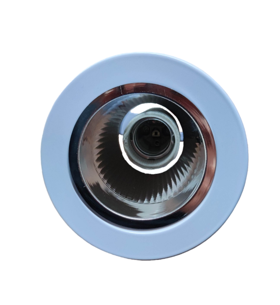 Biglite 3 inch downlight fixture E27 with white trim and reflective interior for ceiling lighting