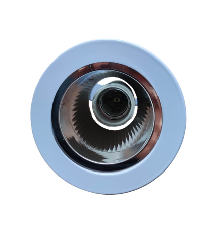 Biglite 3 inch downlight fixture E27 with white trim and reflective interior for ceiling lighting