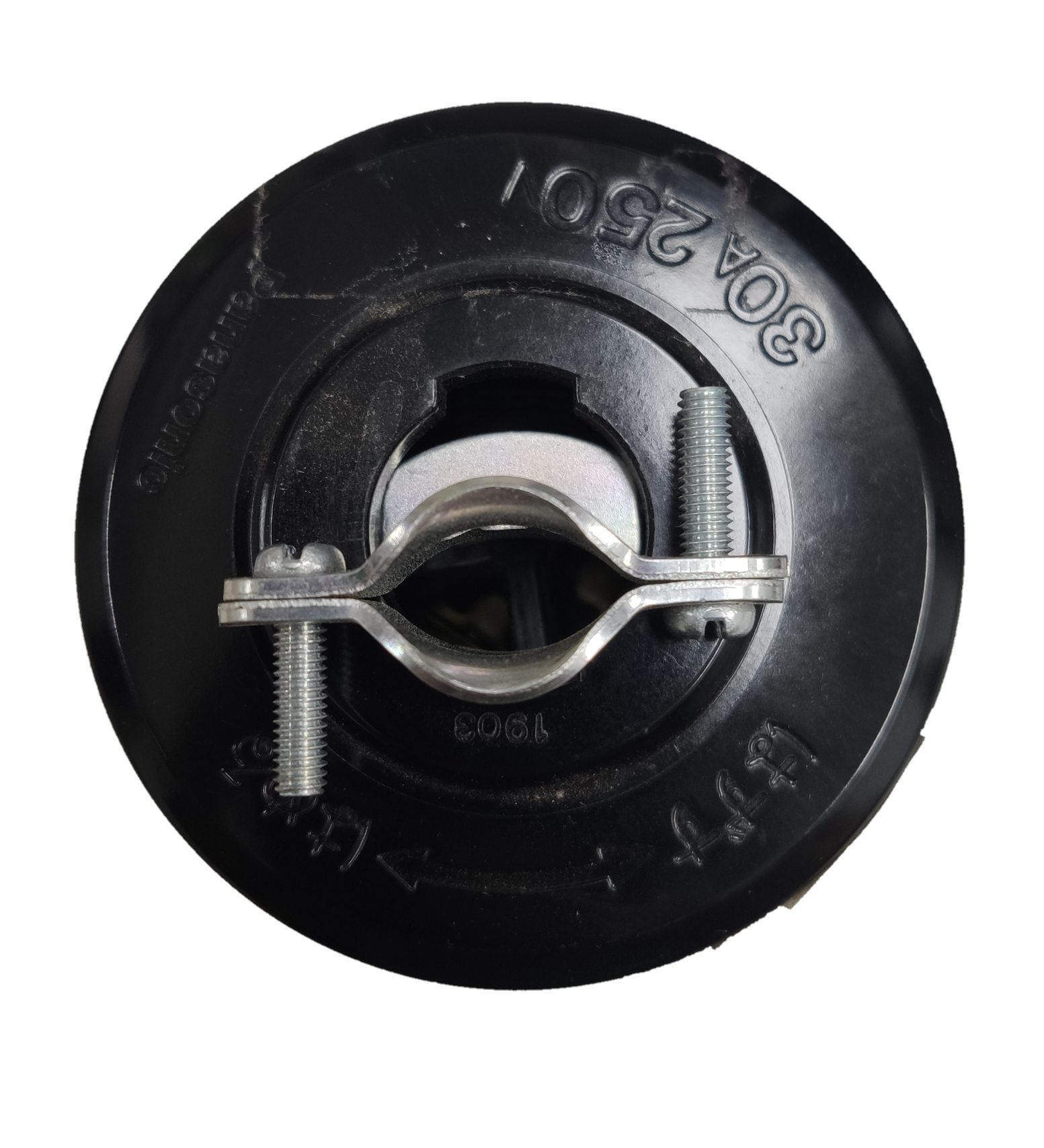 Electx Electrical Supply 30A twist lock plug 250V black industrial power connector with securing screws