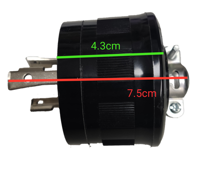 Electx Electrical Supply 30A twist lock plug 250V black power plug with metal prongs