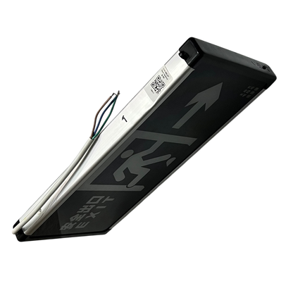 Exit Sign Right Arrow Running Man Green LED safety light with wiring for installation