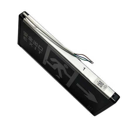 Exit Sign Right Arrow Running Man Green LED work and safety light from China with wiring attached