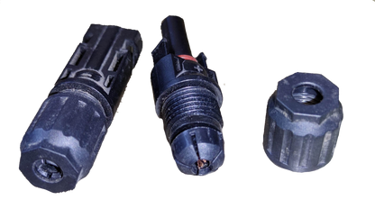 ZwitseRise MC4 Connector 1x1 IP67 electrical parts with durable black plastic housing components