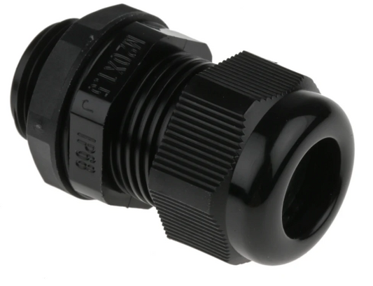Wixim Nylon PVC Cable Gland PG Series black cable management fitting for secure wiring