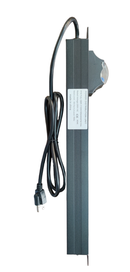 Grippes PDU for data cabinet 32A power supply unit with attached power cord and plug