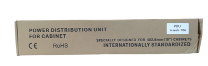 Grippes PDU for data cabinet 32A power distribution unit in a cardboard box for 19-inch cabinets