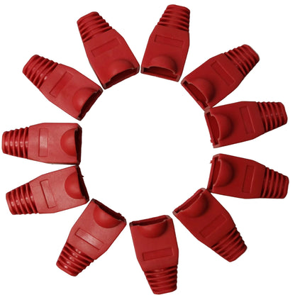 Grippes Rubber BooT RJ45 Rubber Boot, Cat5 and Cat6 Rubber Boot Red