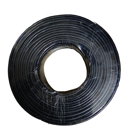 Roll of Electx Electrical Supply Shielded Copper Stranded Wire coiled and wrapped for protection